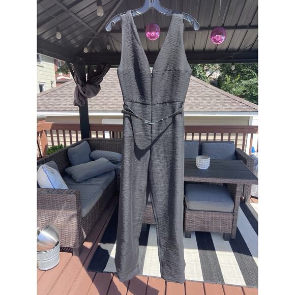 Rachel Comey Jumpsuit Womens Size 4 Plunge V Neck Goth Whimsigoth Grunge Party - Picture 6 of 8